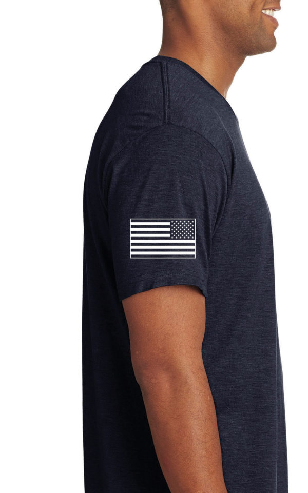 Freedom Isn't Free Men's Navy T-Shirt (side)
