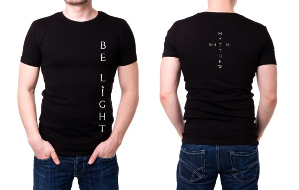 Be Light Men's Black T-Shirt