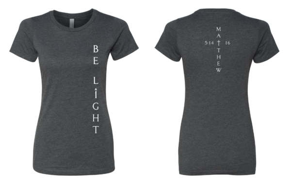 Be Light Women's Charcoal T-Shirt